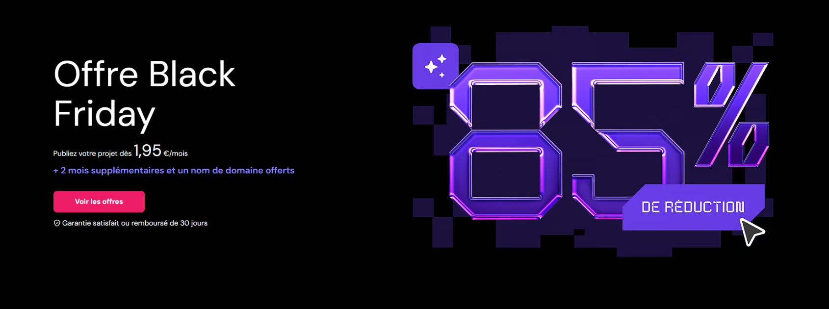 Offre Black Friday Hostinger 2025 - 85 % de réduction